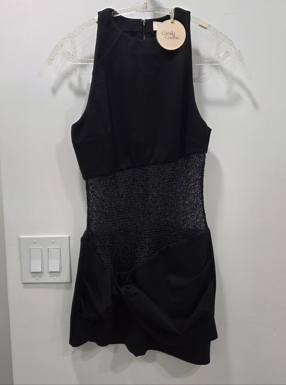 Camila Coelho Soraia Mini Dress in Black